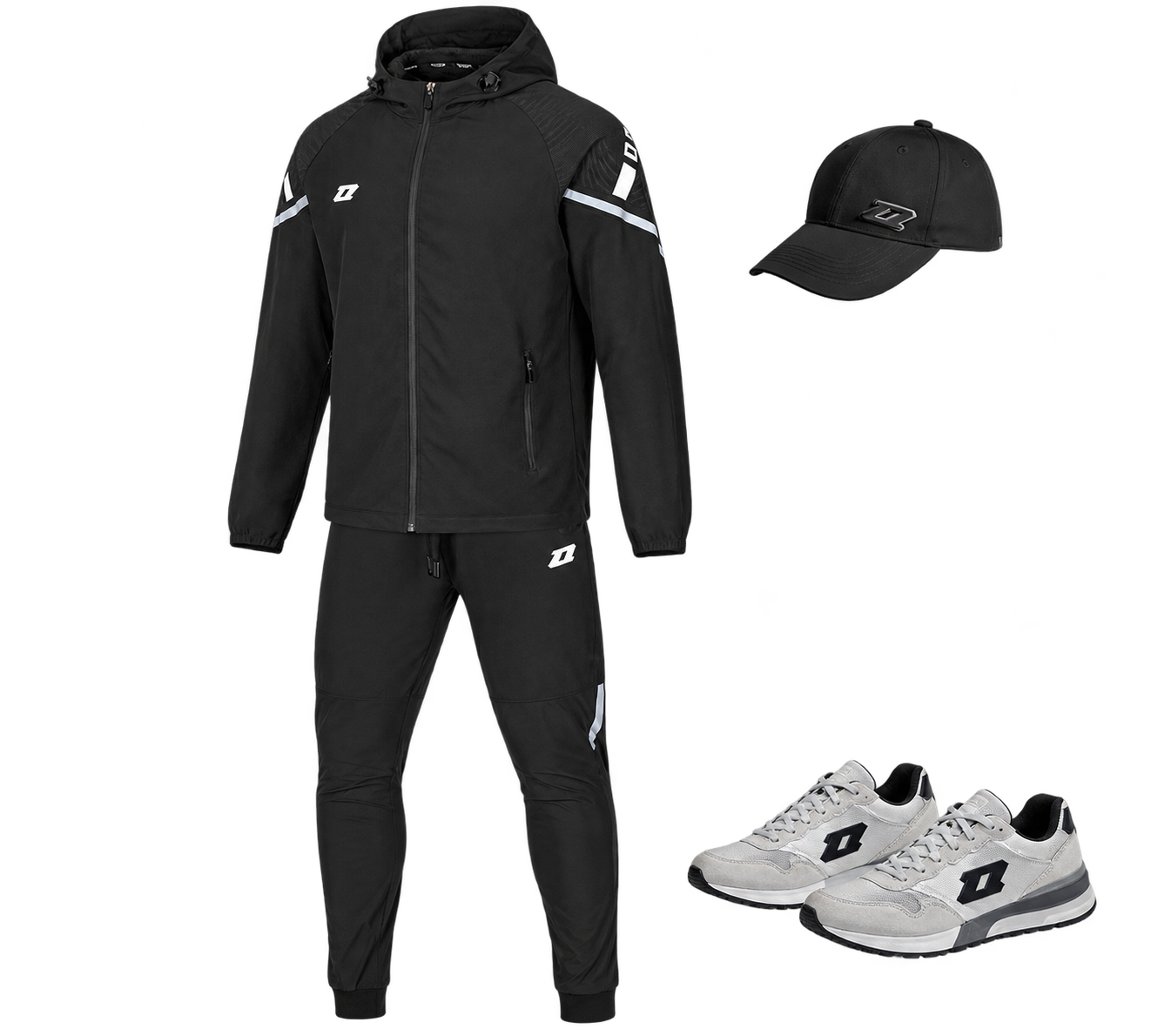 Pakiet wyjściowy Zina Delta Pro 3.0: bluza, spodnie, buty i czapka