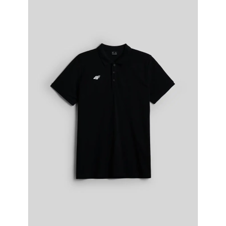 Koszulka polo męska 4F M0712, Czarny 20S – przód
