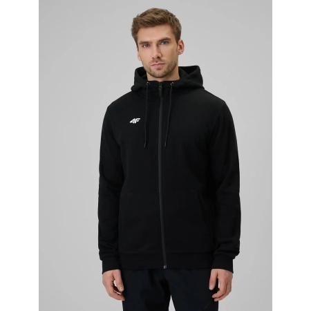 Bluza męska z kapturem 4F M2643, Czarny 20S – przód