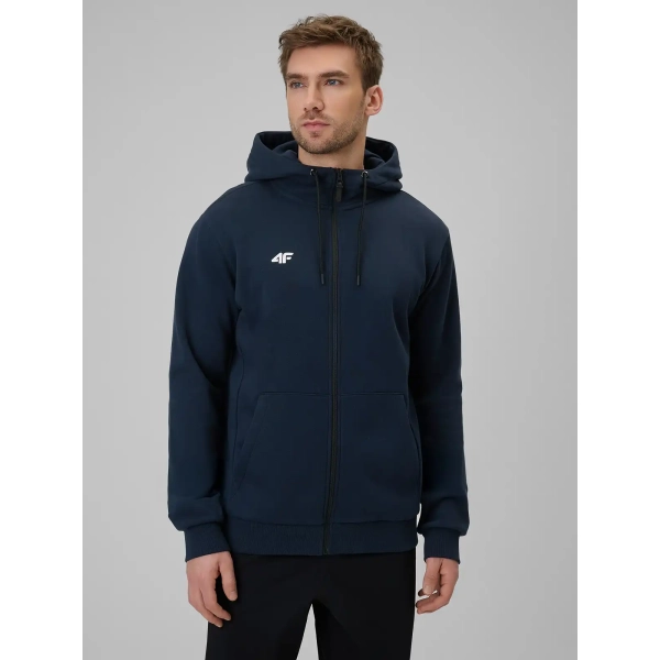 Bluza męska z kapturem 4F M2643, Granatowy 31S – przód