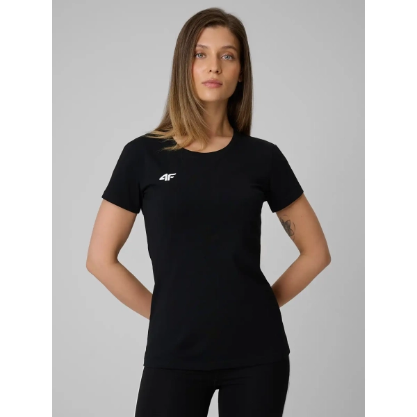T-shirt damski 4F F3551, Czarny 20S – przód T-shirt damski 4F F3551, Czarny 20S – przód