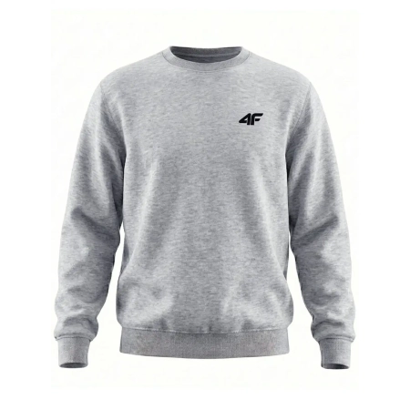 Bluza męska 4F Altar M2549, Chłodny jasny szary melanż 27M – przód