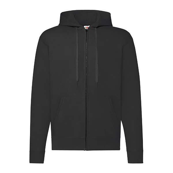 Bluza rozpinana z kapturem Fruit of the Loom Classic Hooded Sweat Jacket — Czarny