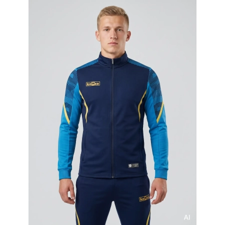 Bluza sportowa Keeza Delta rozpinana — niebieska