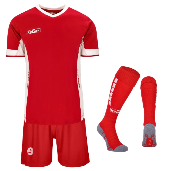 Komplet piłkarski Keeza Tottenham (z getrami) — czerwony
