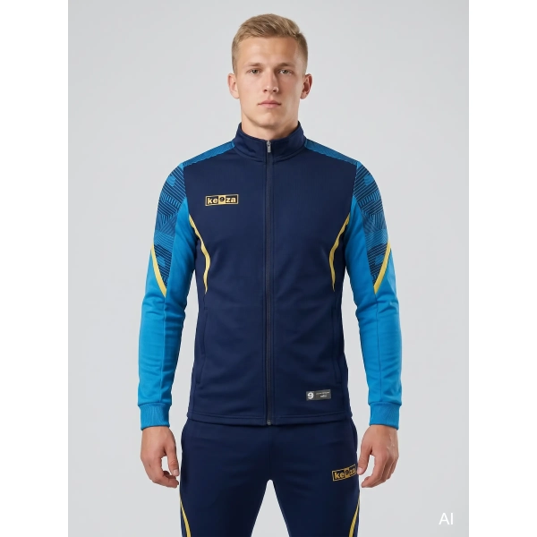 Bluza sportowa Keeza Delta rozpinana — niebieska