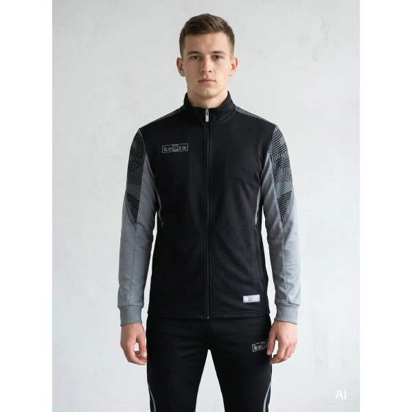 Bluza sportowa Keeza Delta rozpinana — szara