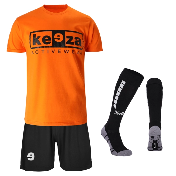 Komplet treningowy Keeza (koszulka, spodenki i getry) — pomarańczowy