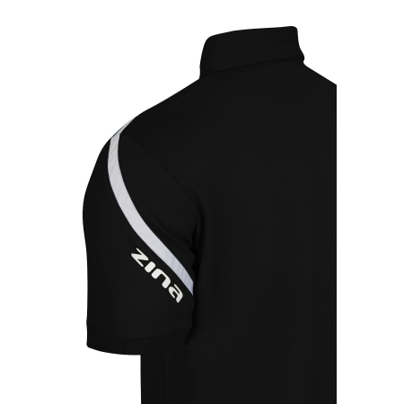 Koszulka KR POLO ROSARIO SENIOR Czarny/Biały 02877