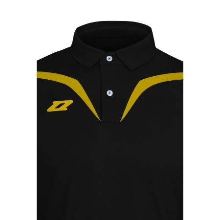 Koszulka KR POLO ROSARIO SENIOR Czarny/Żółty 02878